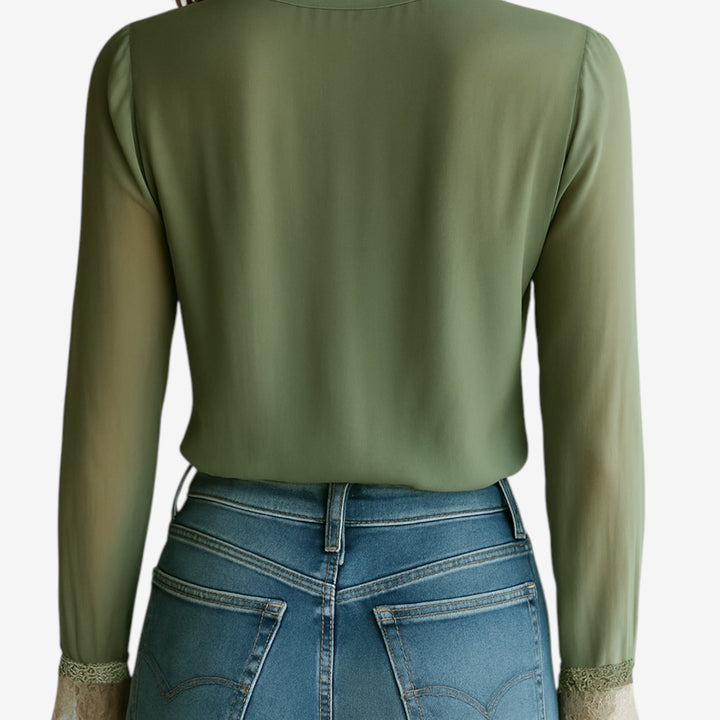 Shaba™ Blusa Bordada Elegante