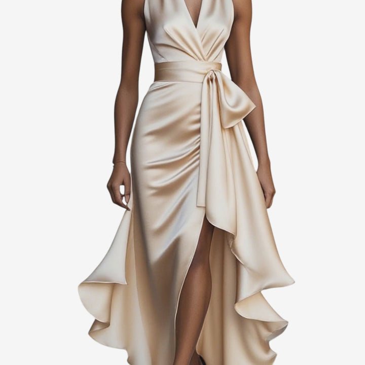 Claudia™ Vestido Noche Volantes