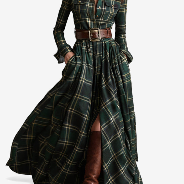 Manuela™ Vestido Camisero Maxi