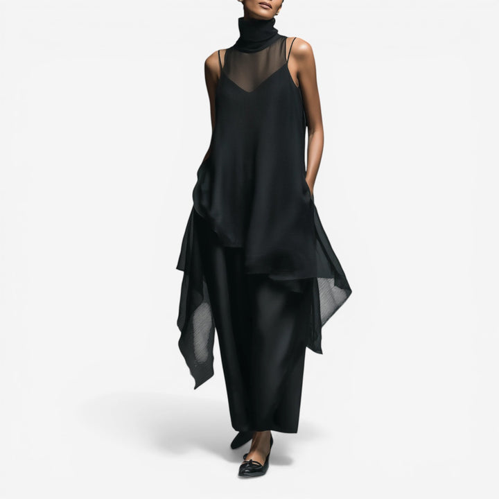 Bibiana™ Vestido Maxi con Capas