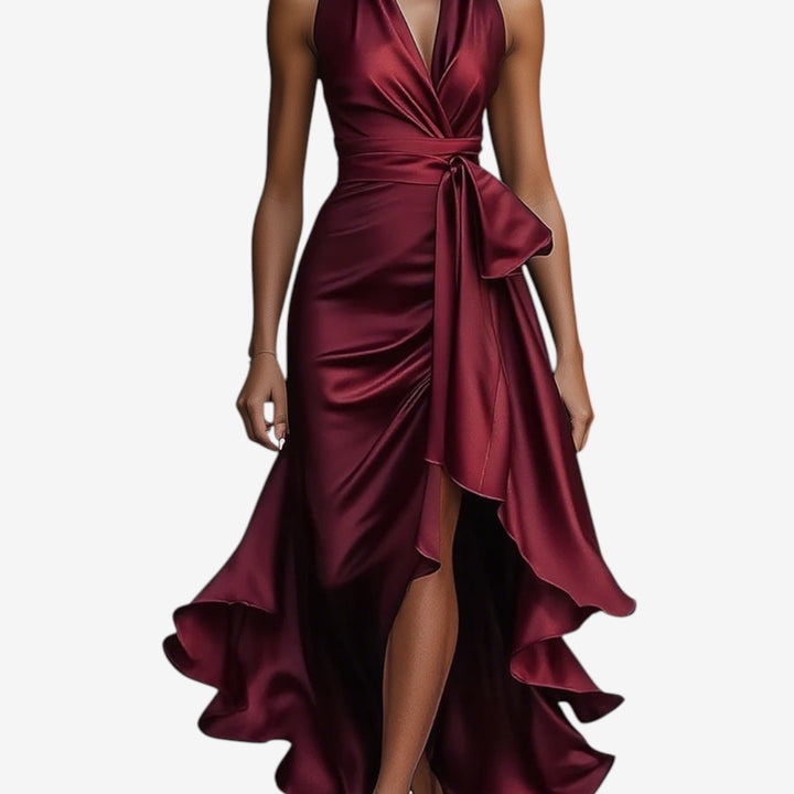 Claudia™ Vestido Noche Volantes