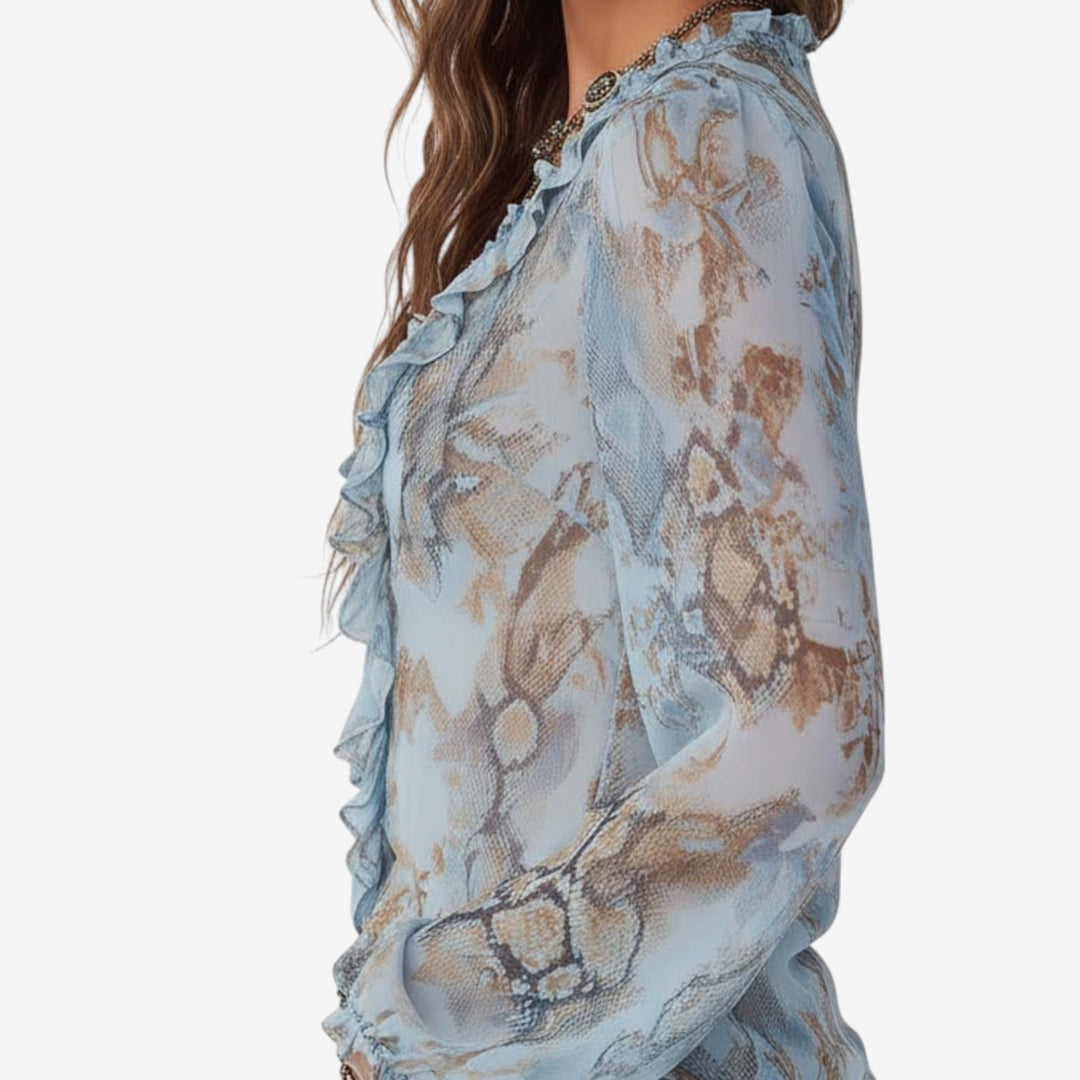 Tomasa™ Blusa Volantes Romántica