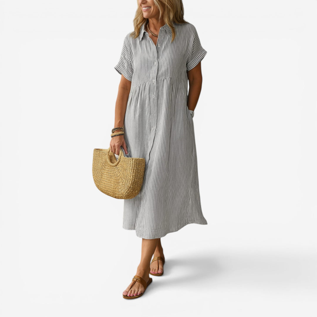 Tula™ Vestido Rayas Midi