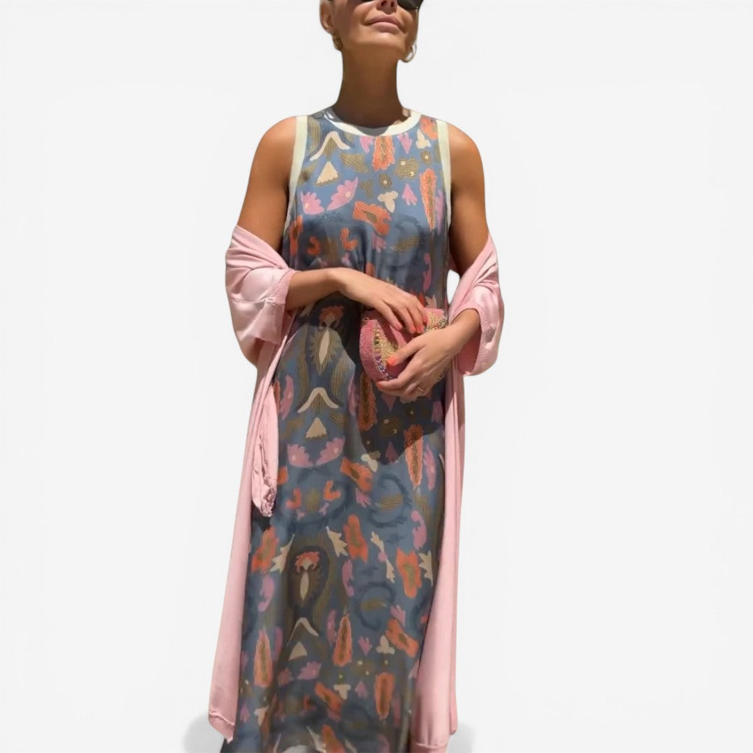 Novia™ Printed Maxi Dress