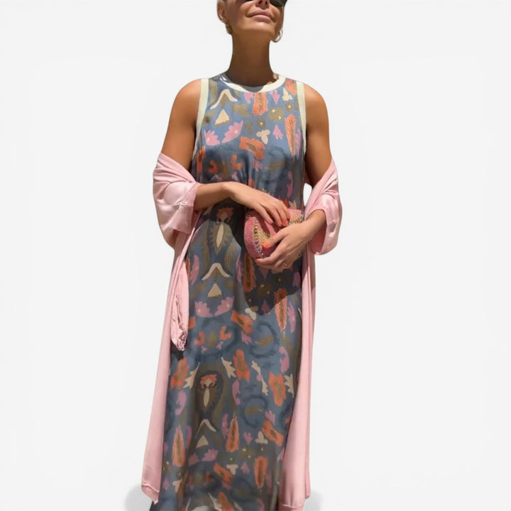 Novia™ Printed Maxi Dress