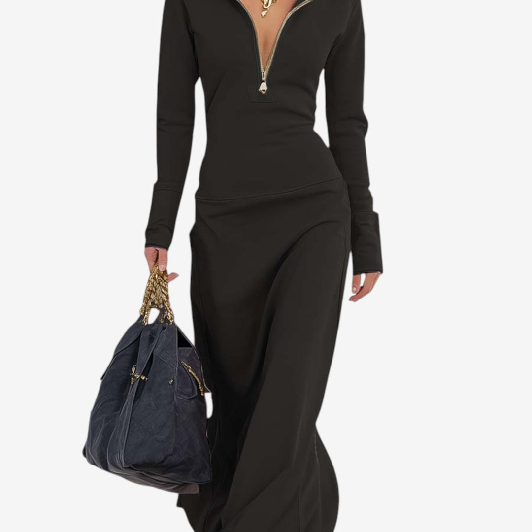 Sara™ Vestido Maxi Entallado