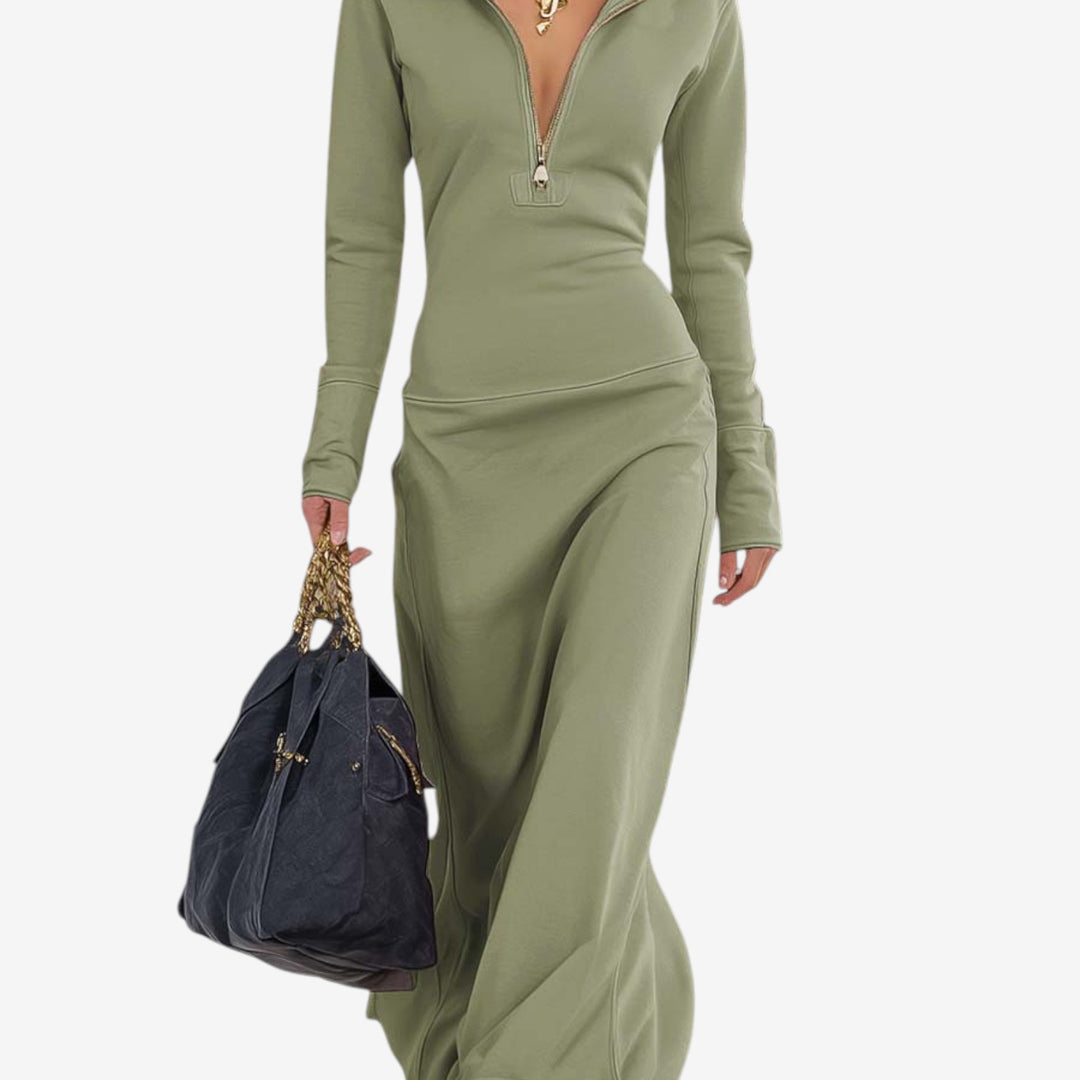 Sara™ Vestido Maxi Entallado