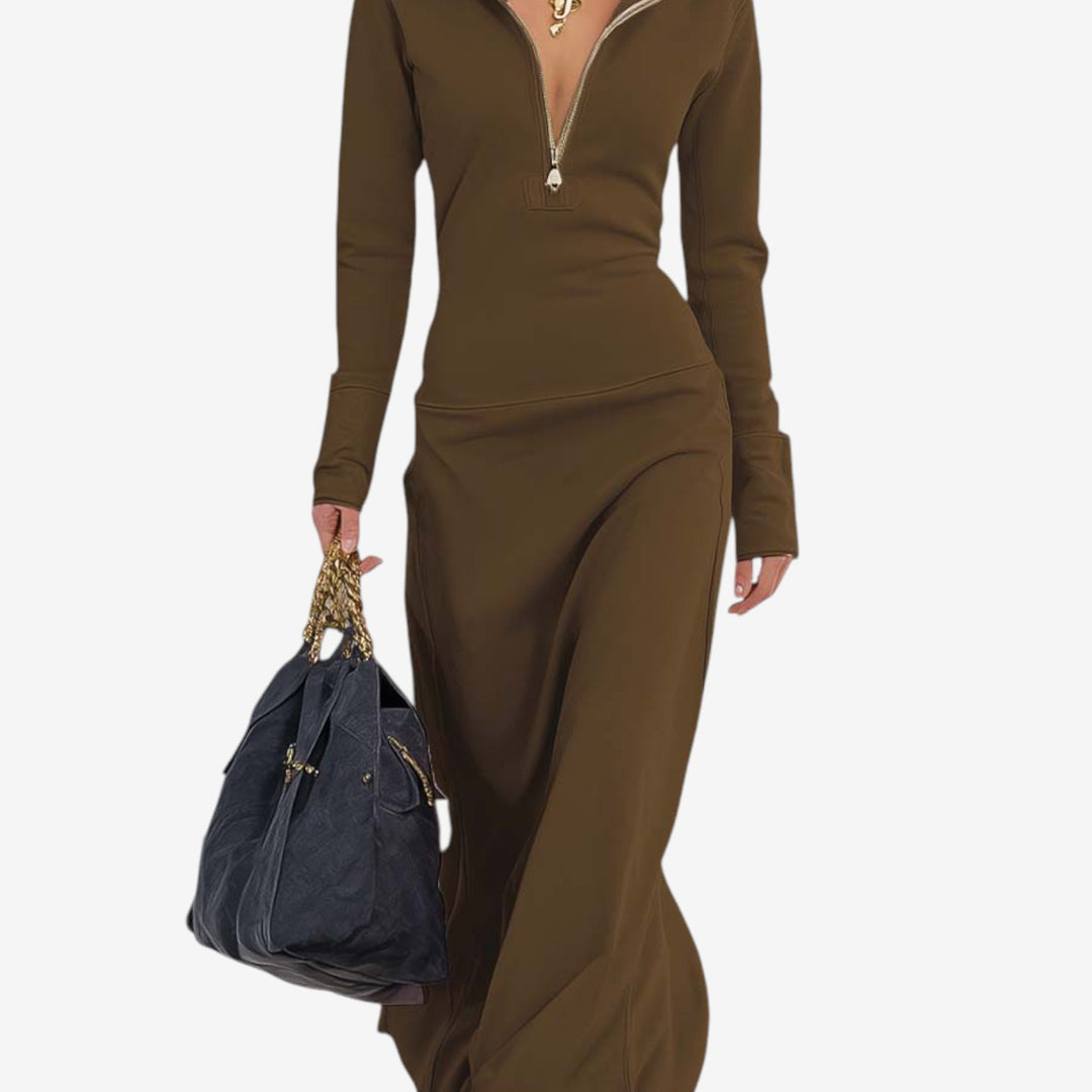 Sara™ Vestido Maxi Entallado