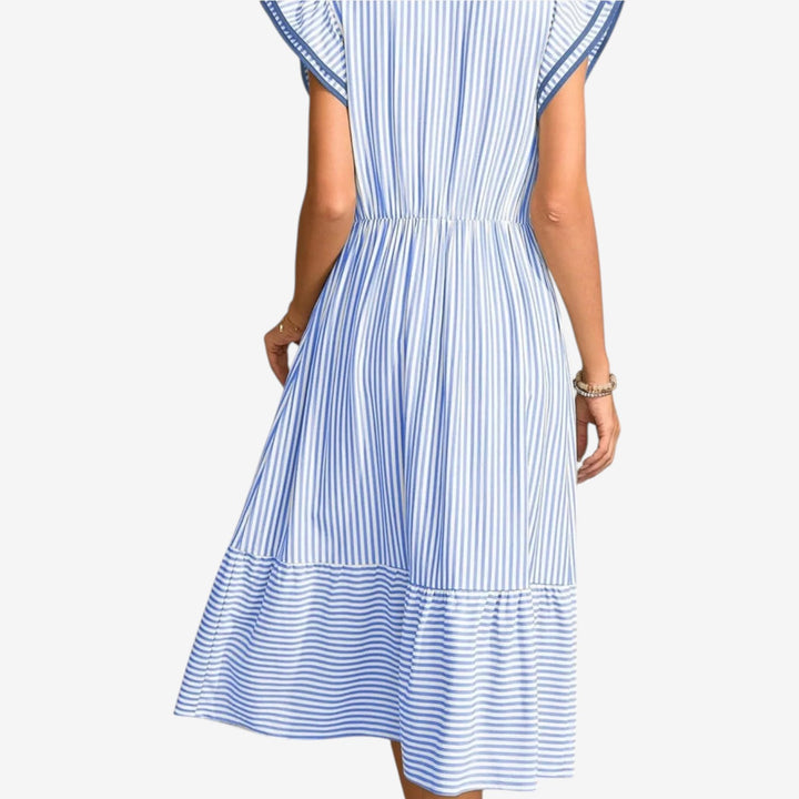 Cenobia™ Vestido Rayas Midi