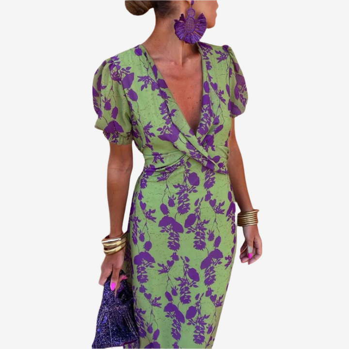 Nancy™ Vestido Midi Floral