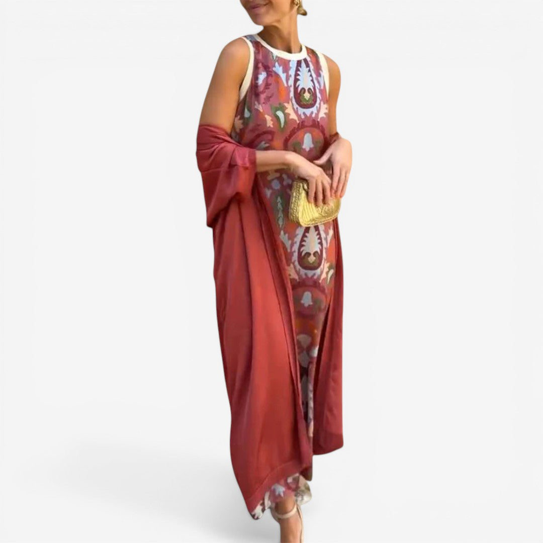 Novia™ Printed Maxi Dress