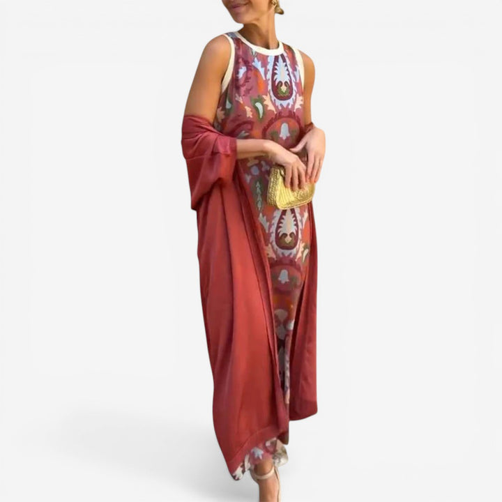 Novia™ Printed Maxi Dress