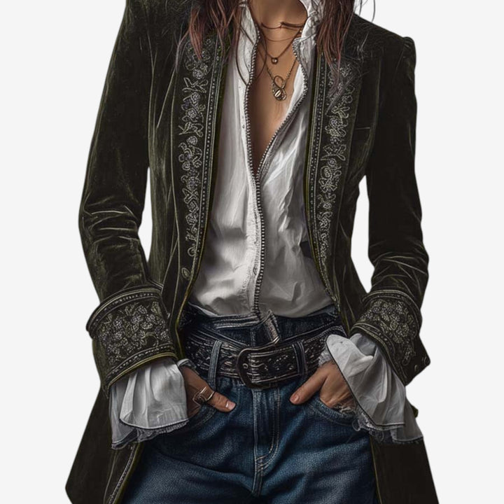 Belinda™ Blazer Chaqueta Bordada