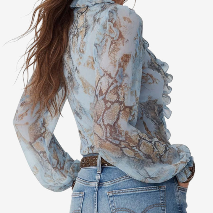 Tomasa™ Blusa Volantes Romántica