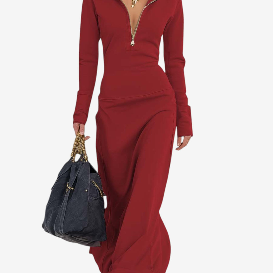 Sara™ Vestido Maxi Entallado