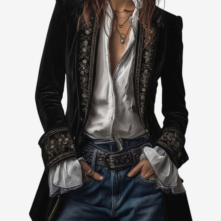 Belinda™ Blazer Chaqueta Bordada