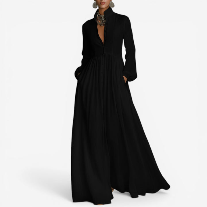 Casilda™ Vestido Camisero Maxi