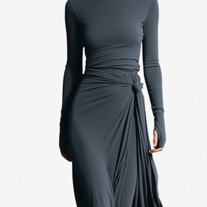 Pilar™ Vestido Maxi Drapeado