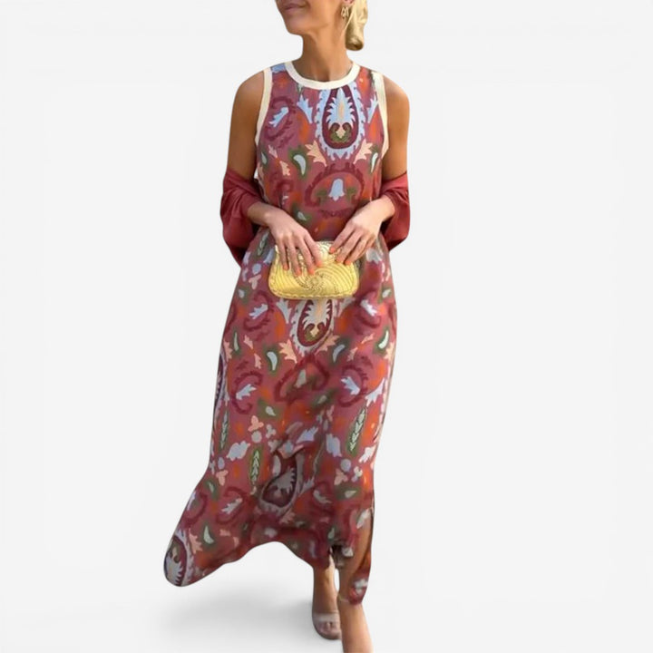 Novia™ Printed Maxi Dress
