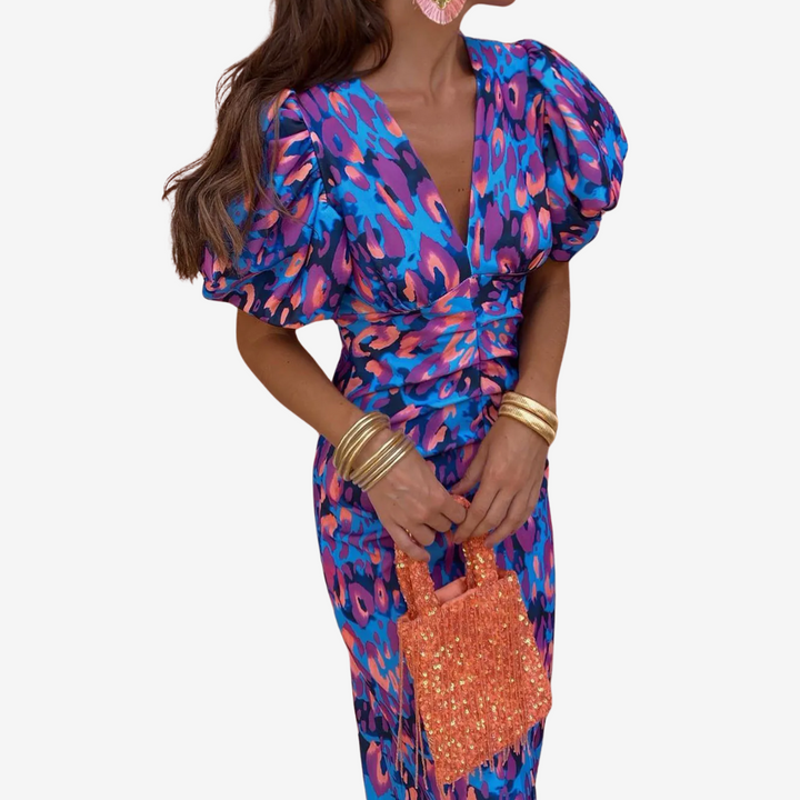 Latoya™ Vestido Midi Estampado