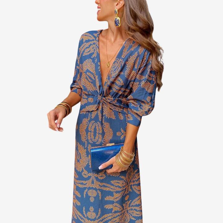 Maite™ Vestido Maxi Cruzado