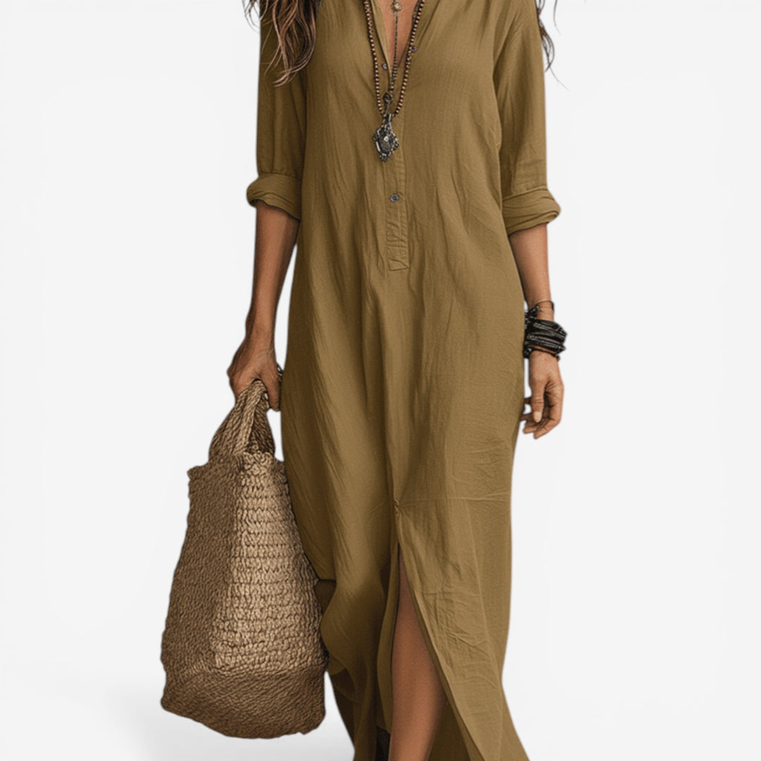 Gloria™ Vestido maxi con abertura