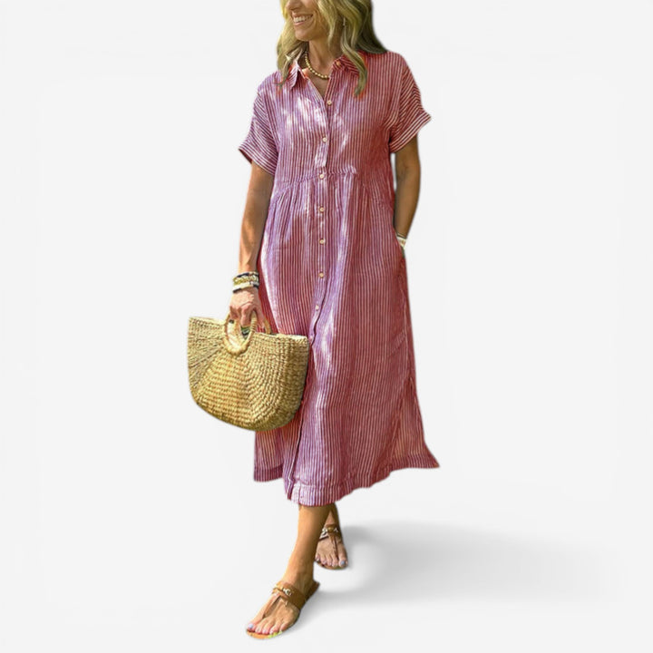 Tula™ Vestido Rayas Midi