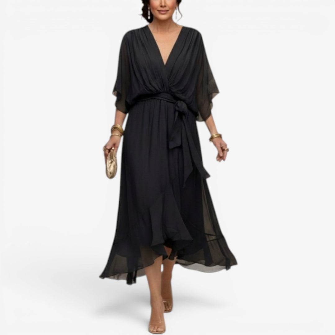 Enrica™ Vestido Cruzado Maxi