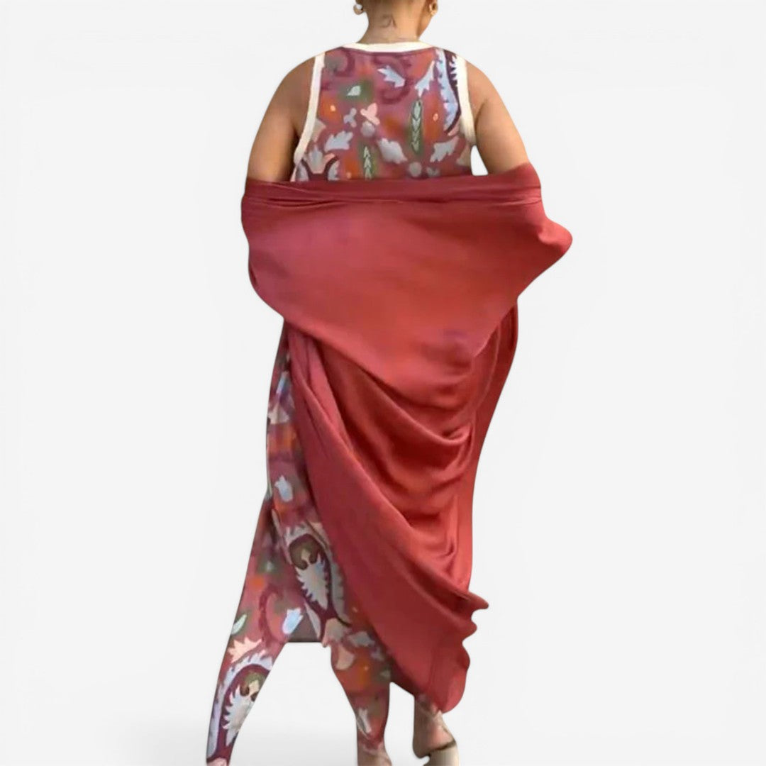 Novia™ Printed Maxi Dress