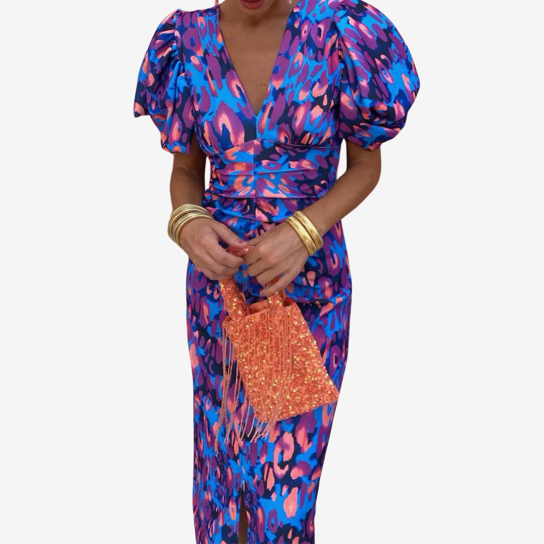 Latoya™ Vestido Midi Estampado