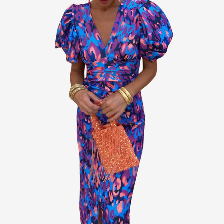 Latoya™ Vestido Midi Estampado