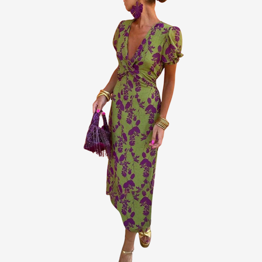 Nancy™ Vestido Midi Floral