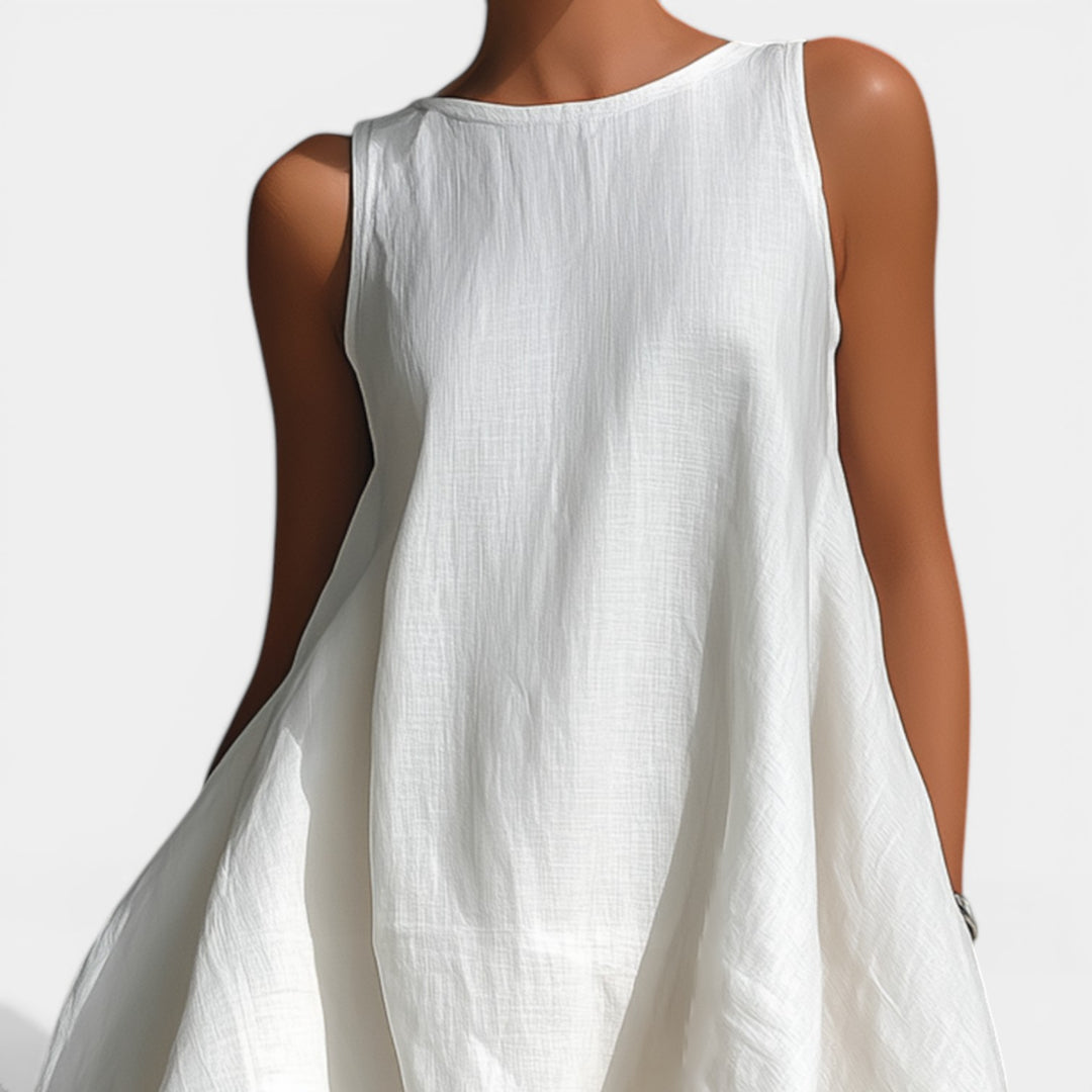 Agueda™ Vestido Midi Asimétrico