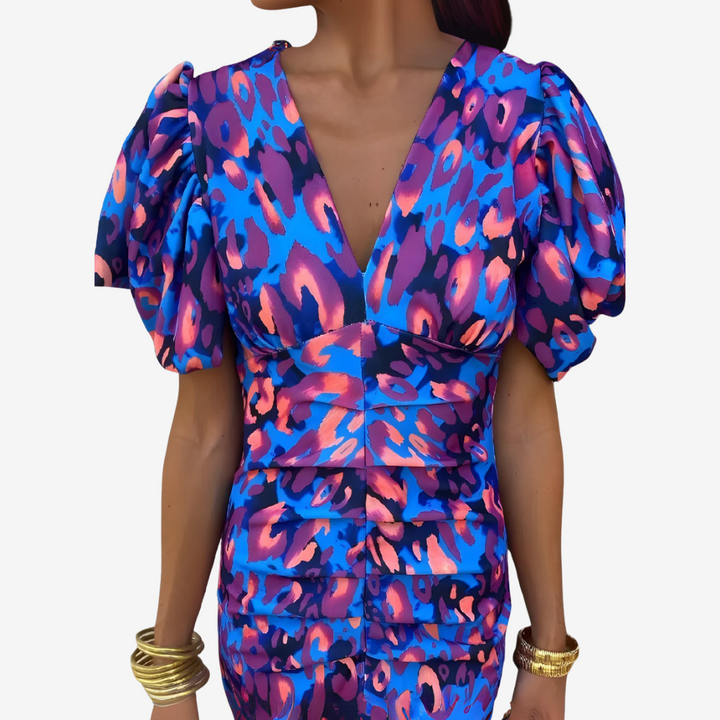 Latoya™ Vestido Midi Estampado
