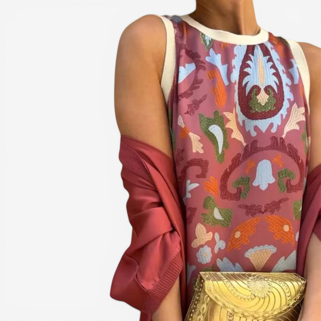 Novia™ Printed Maxi Dress