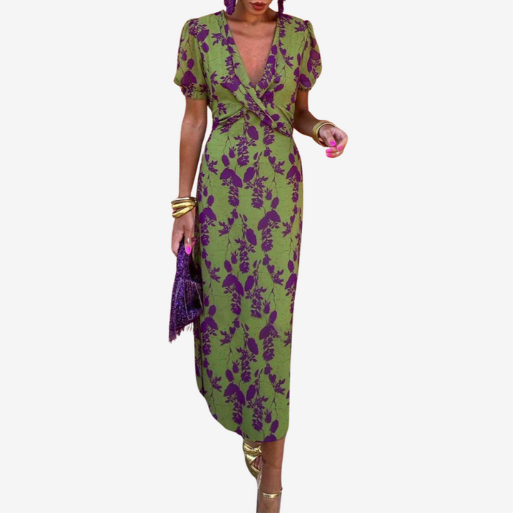 Nancy™ Vestido Midi Floral