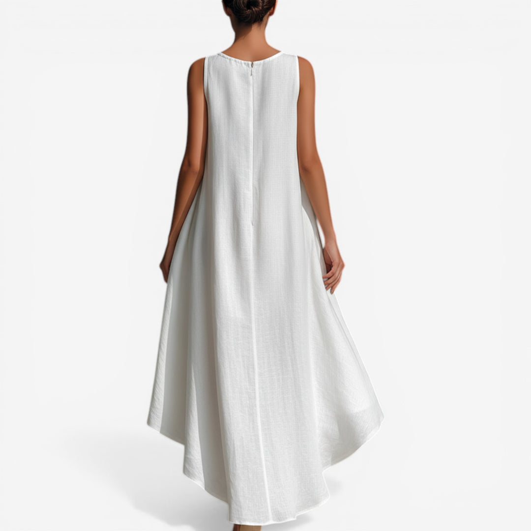 Agueda™ Vestido Midi Asimétrico