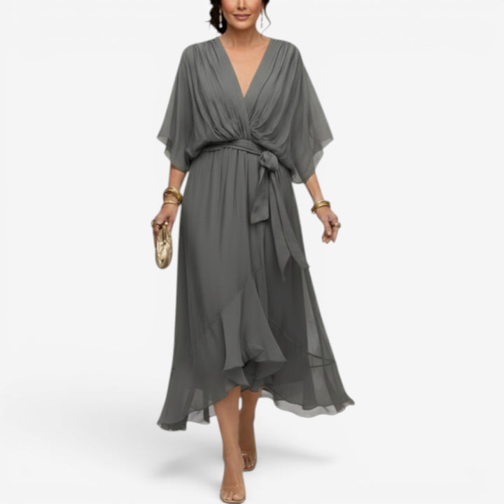 Enrica™ Vestido Cruzado Maxi