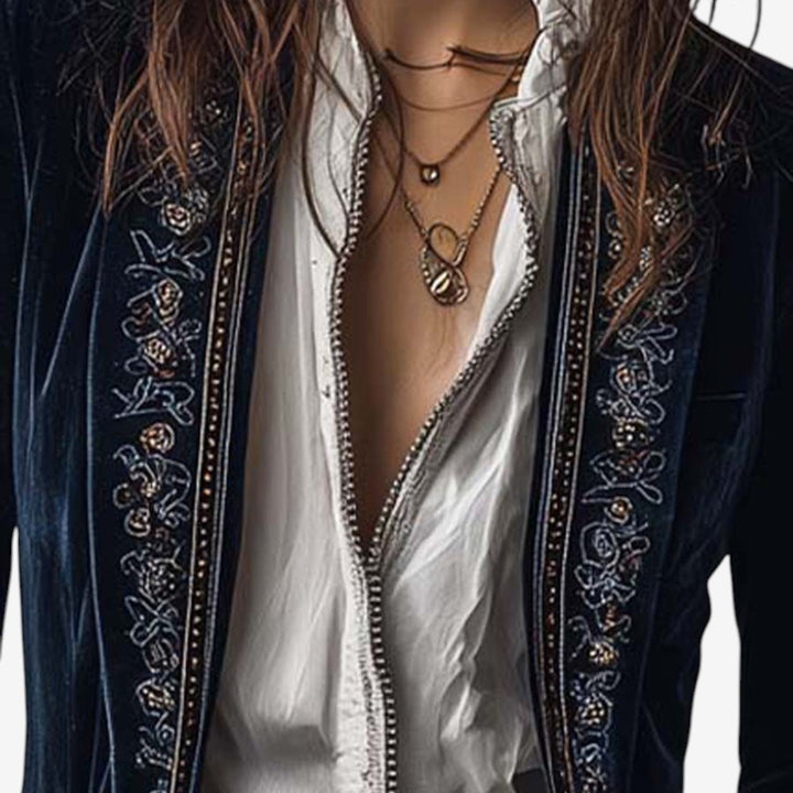 Belinda™ Blazer Chaqueta Bordada