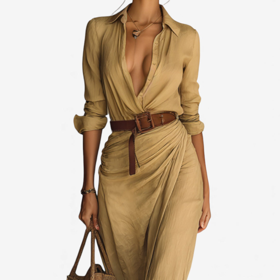 Ana™ Vestido Maxi Cruzado