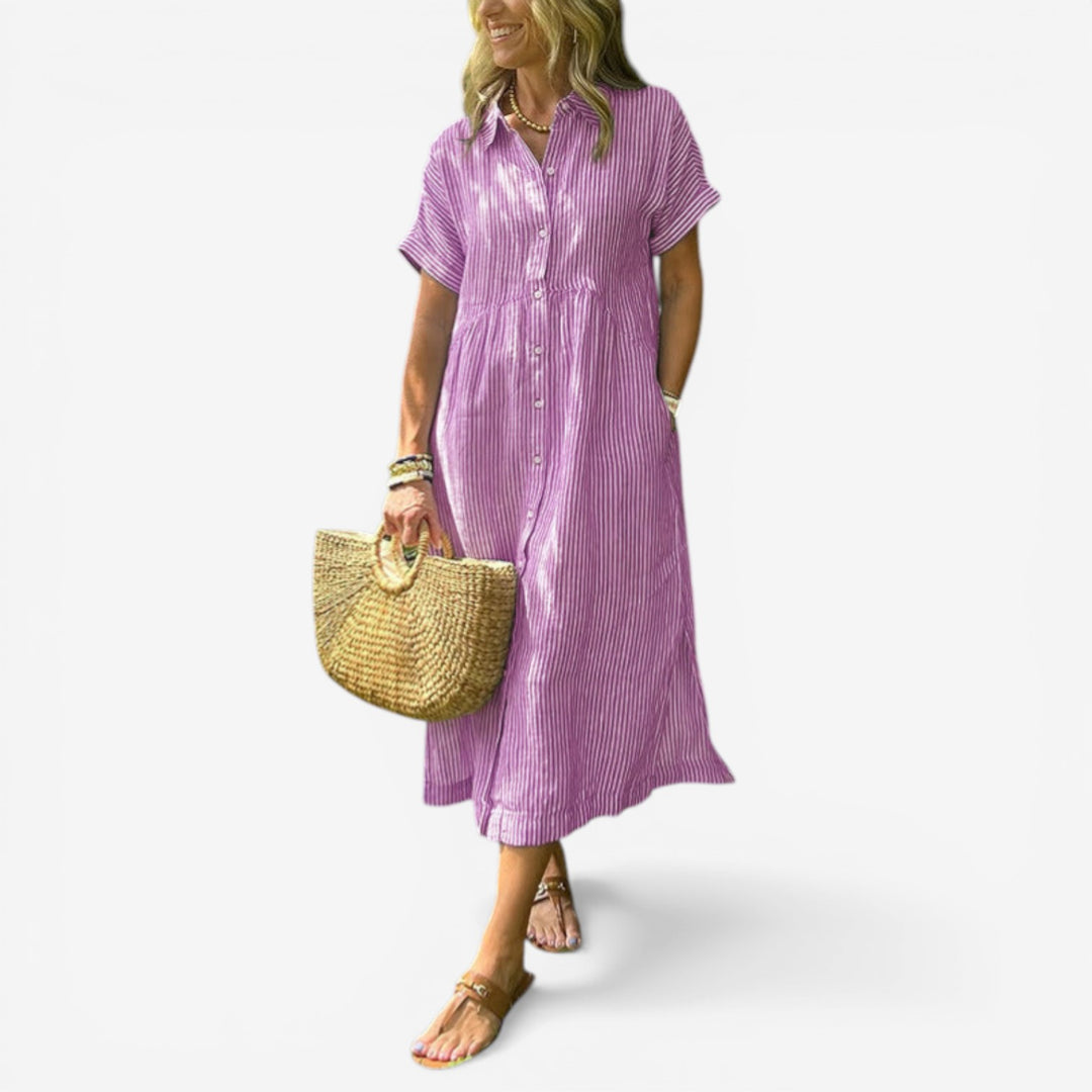 Tula™ Vestido Rayas Midi