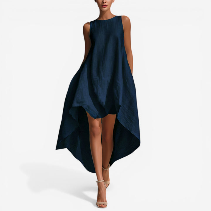 Agueda™ Vestido Midi Asimétrico