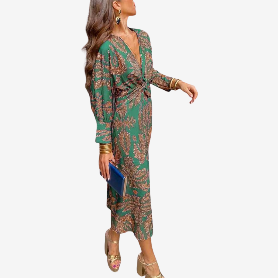 Maite™ Vestido Maxi Cruzado