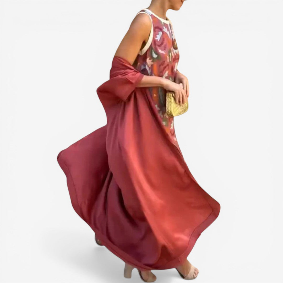 Novia™ Printed Maxi Dress