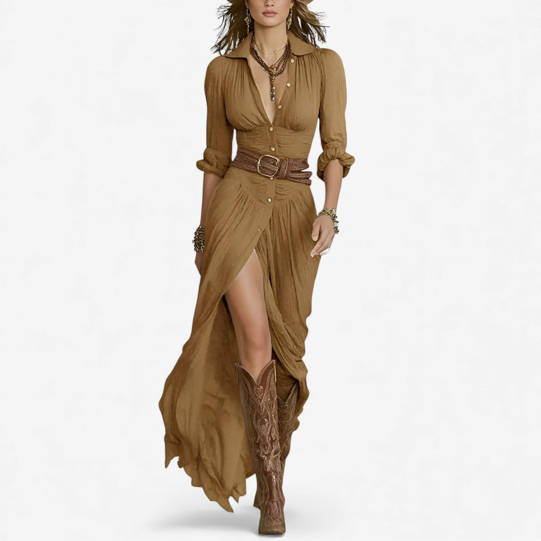 Antonia™ ​​Vestido Maxi Fluido