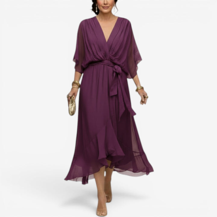 Enrica™ Vestido Cruzado Maxi