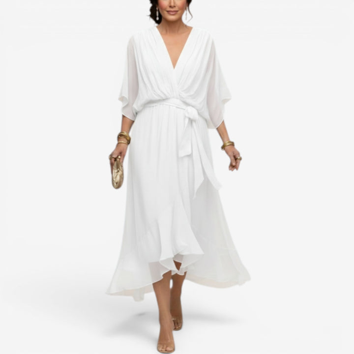 Enrica™ Vestido Cruzado Maxi