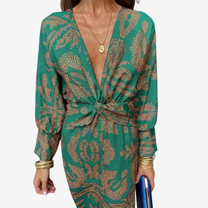 Maite™ Vestido Maxi Cruzado