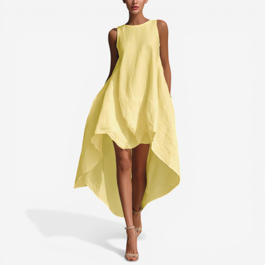 Agueda™ Vestido Midi Asimétrico