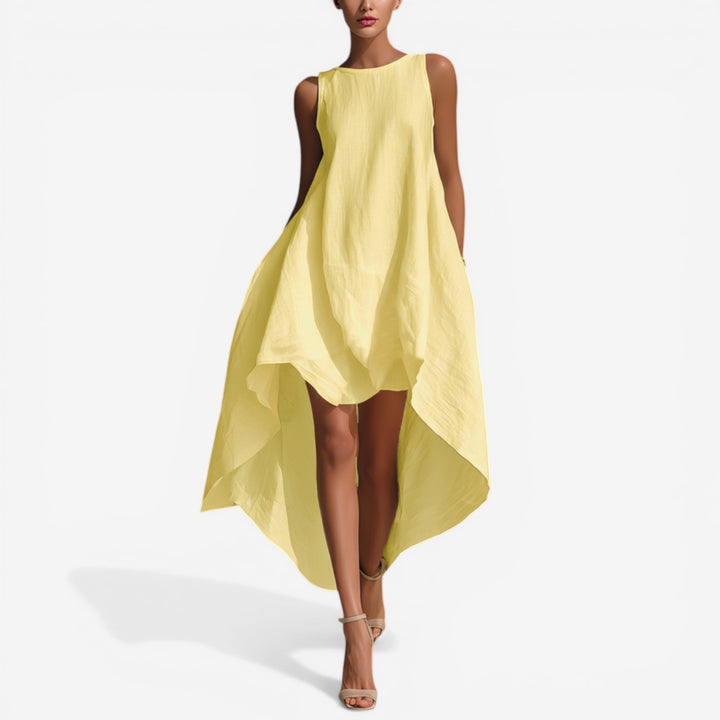 Agueda™ Vestido Midi Asimétrico
